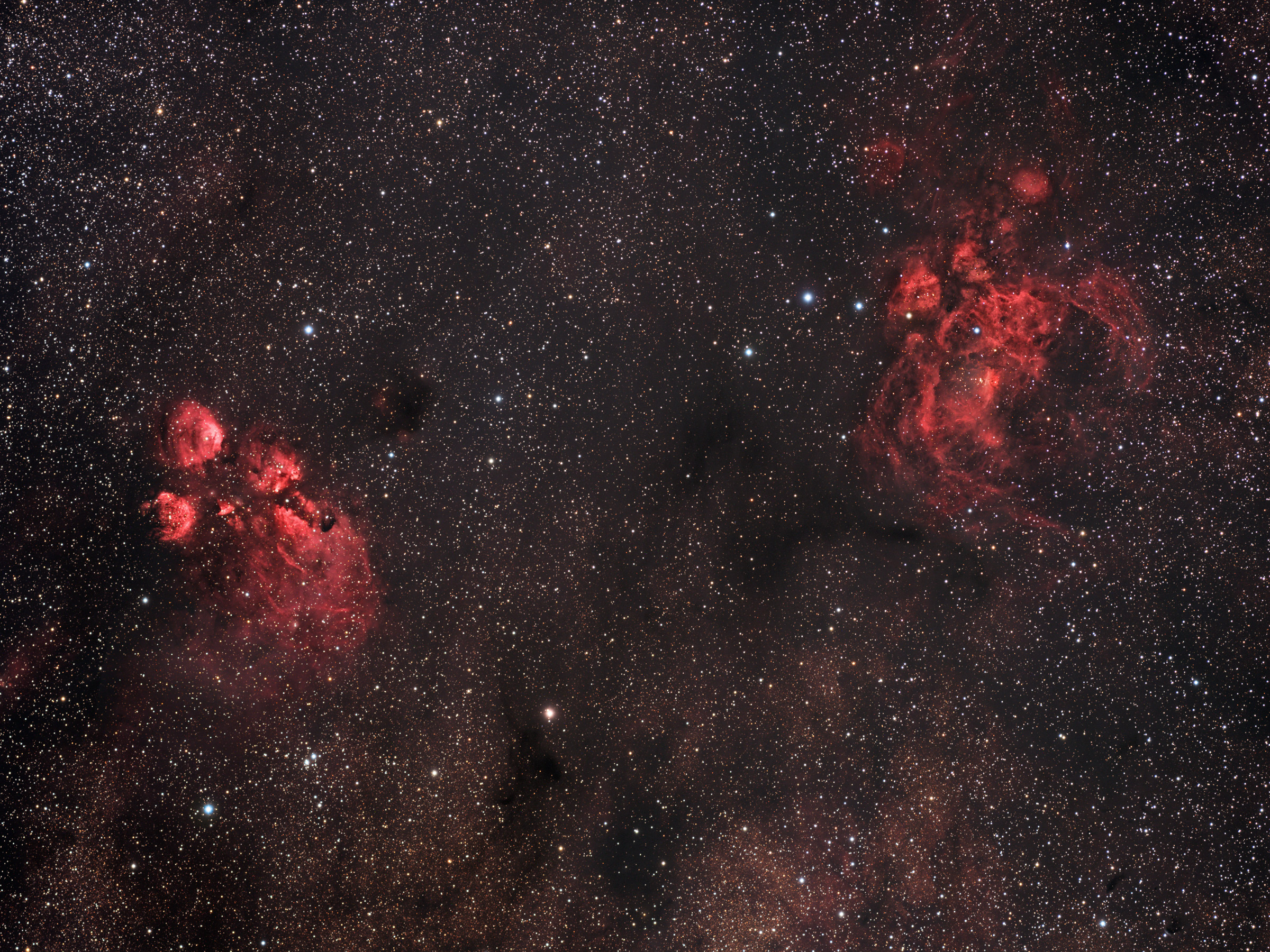 NGC6357 and NGC6334