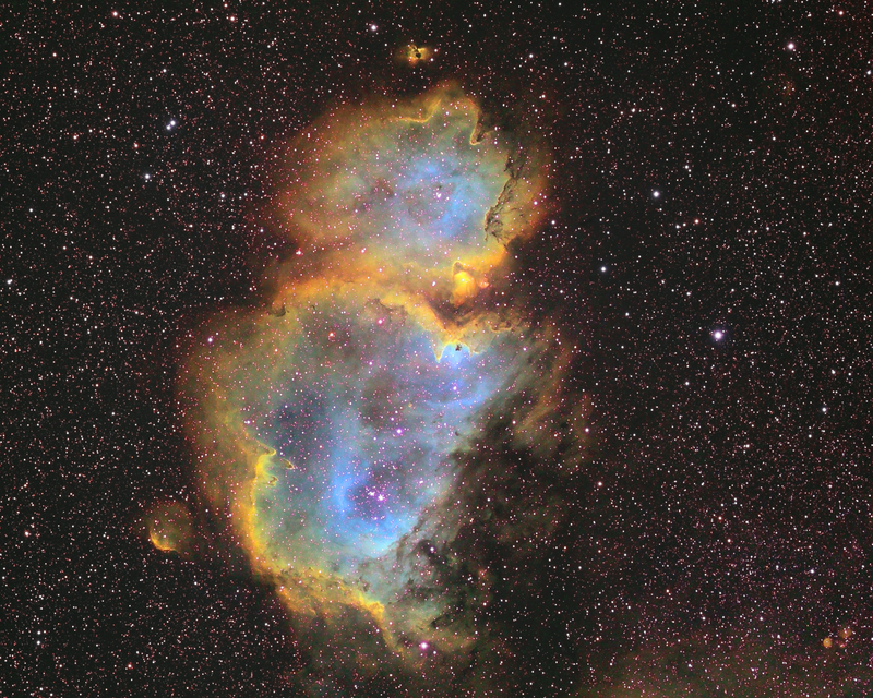 IC1848 - Hubble Palette
